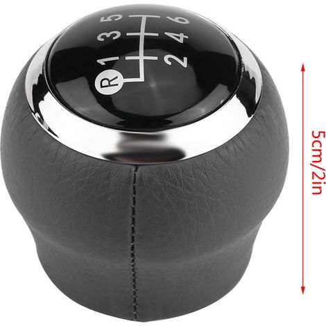Poignée de levier de vitesse 6 vitesses pour Toyota Corolla Verso Auris Yaris RAV4 2007-2013 - Cuir synthétique noir (1/5)