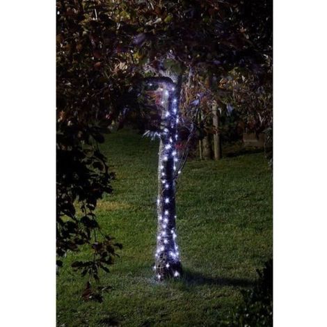 Guirlande solaire d'extérieur SMARDTV - Luciole 100 Leds blanc froid - 11.9m - métal (1/3)