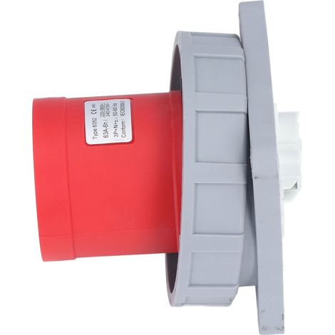 Connecteur étanche avionique prise industrielle 5 broches nylon laiton 3P+N+E AC 220-380V 240-415V 63A (1/5)