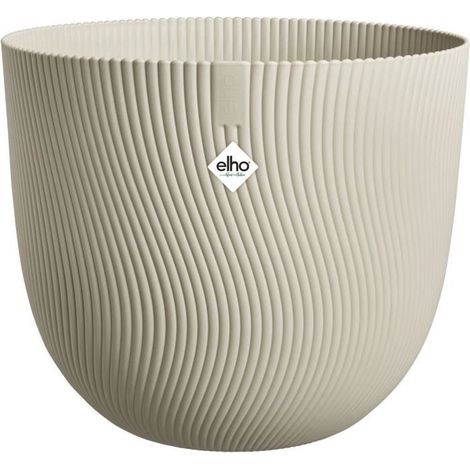 ELHO Pot de fleurs Sereh Rond 30 - Beige - Ø 29.5 x H 25 cm - 100% recyclé (1/5)