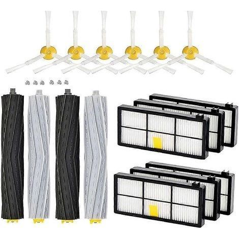 Kit accessoires Roomba : brosse principale, brosses latérales, filtres HEPA pour iRobot Roomba série 900 960 990 (1/5)