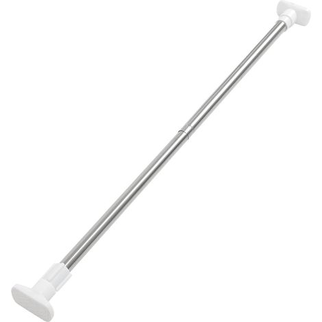 Barre Télescopique Extensible en Acier Inoxydable pour Tringle à Rideaux et Séchage du Linge, Support Antidérapant Renforcé sans Perçage pour Salle de Bain et Toilettes (1/5)