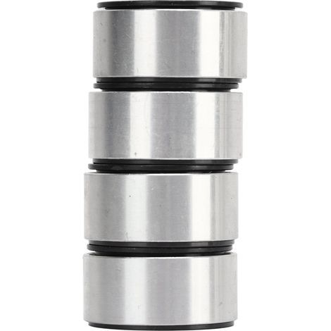 Jantes Beadlock en Alliage d'Aluminium 4 Roues pour Traxxas 1/18 et Axial SCX24 1/24 - Noir (1/5)