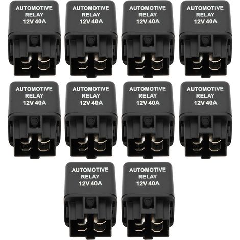 10 Stück DC12V 40A Kfz-Klimaanlagen-Kondensatorrelais mit 5 Kabelbuchsen (1/5)