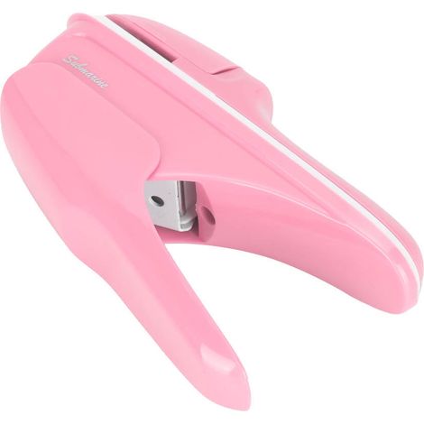 Machine à relier sans agrafes ABS, outil de reliure de livres et de papier, outil manuel de reliure sans agrafes (rose) (1/3)