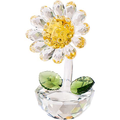 Décoration Intérieure Artificielle Ensemble Fleurs Orchidées Roses Cristal Vase Raton Laveur Couronne Bois Boîte Dragées Transparent (1/5)