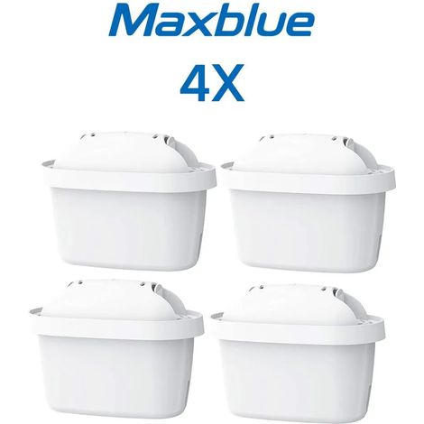 Maxblue Cartouche Filtrante, Remplacement pour Brita® Maxtra+®, 4 Pack, Remplacement pour Brita® Maxtra Pro® All-in-1, Compatible avec Brita® Marella® Carafe Filtrante, TÜV SÜD, NSF Certifiée (1/5)