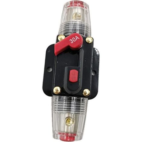 Auto-disjoncteur de réinitialisation (Taille : 30A) de l'inverseur de fusibles pour la voiture Marine système de bateau de protection-12V-24V (1/4)