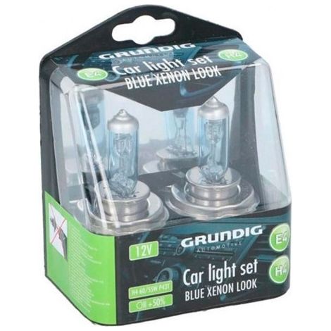 Set (2 Stück) weiße Halogenlampen für H4-Scheinwerfer, 12 V — Grundig
