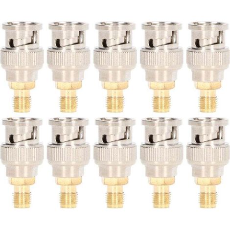 Kit de conversion d'instruments, 10 pièces, adaptateur coaxial RF, connecteur SMA femelle vers BNC mâle-DOU