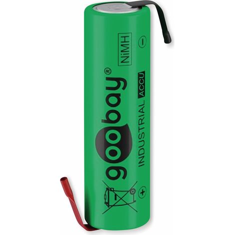 GOOBAY NiMH-Akku, AA, 55509, 2100 mAh, Lötfahnen, 1 Stück