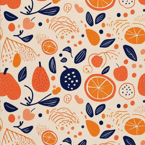 Tela decorativa para exteriores Oxford - Motivo frutal DX6970 (1/5)