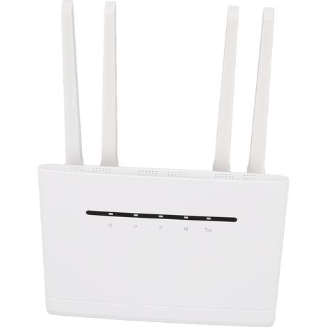 Routeur Wi-Fi 4G débloqué avec emplacement pour carte SIM, 300 Mbps, 2,4 GHz, 4 ports réseau, compatible avec les prises Asie et Europe (100-240 V). (1/5)