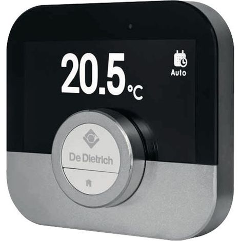 De Dietrich – Thermostat d'ambiance connecté filaire – Gestion de chauffage à distance – Compatible Alexa et Google Assistant – Température réglable 10-30°C