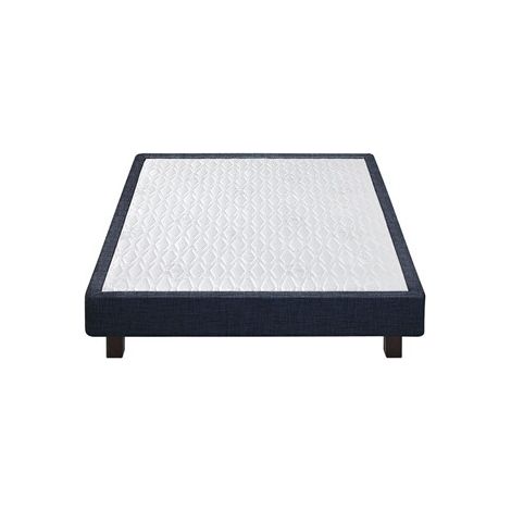 Sommier tapissier Epeda CELEST DENIM 160x200 bleu denim pour 2 personnes
