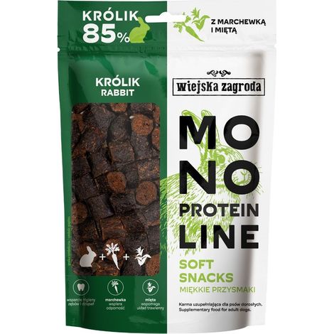 Wiejska Zagroda Mono golosina suave para perros Adulto Conejo 115g