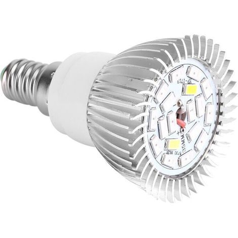 18W LED Grow Light Bulb Full Spectrum Plant Light for Indoor Plants Greenhouse Vegetables Succulent Hydroponics Organic Seedlings,18 LED E27/E14/GU10 (E14) A (1/4)