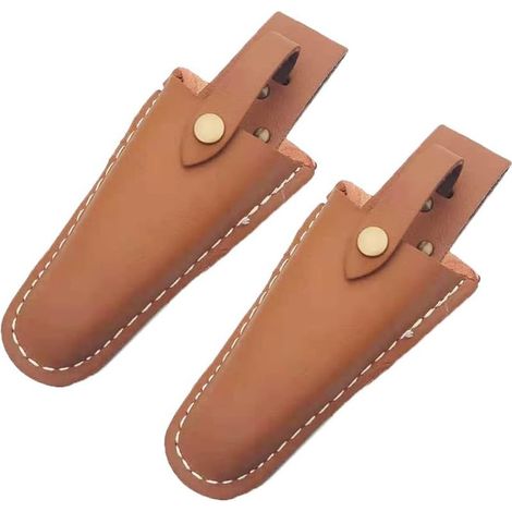 Set bestehend aus 2 Scherenetuis, Lederscheide, Clipverschluss, Gartenzange, Scherenhalter, Schutzhülle, Lederscheide, Taschenhalter, zur Verwendung mit Gartenscheren (1/5)
