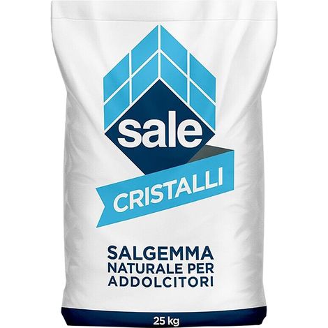 Italkali Sale in Cristalli Grossi per Addolcitori - Sacco 25 Kg -