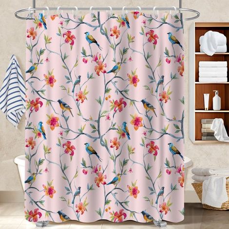 Rideau de bain 180x180 À œillets renforcés rideau imperméable pour se sentir en vacances chez soi (1/5)