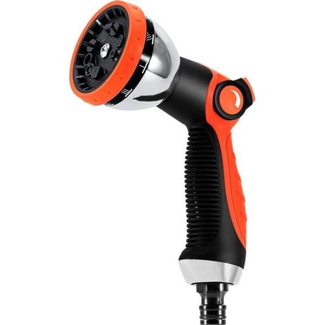Pistolet Arrosage Tuyau 10 Modes Réglables, Tête Robuste pour Lavage Voiture, Douche Animaux et Jardin, Accessoire Durable (1/4)