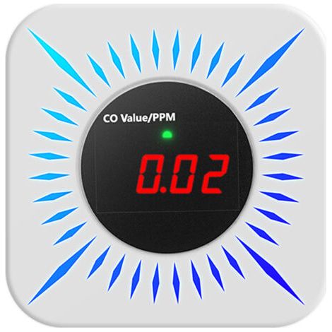 Détecteur de fuites gaz combustibles Tuya WiFi CO, testeur portable de fuite de monoxyde de carbone, testeur concentration gaz multifonction, testeur qualité d’air domestique, alarme à distance APP, t