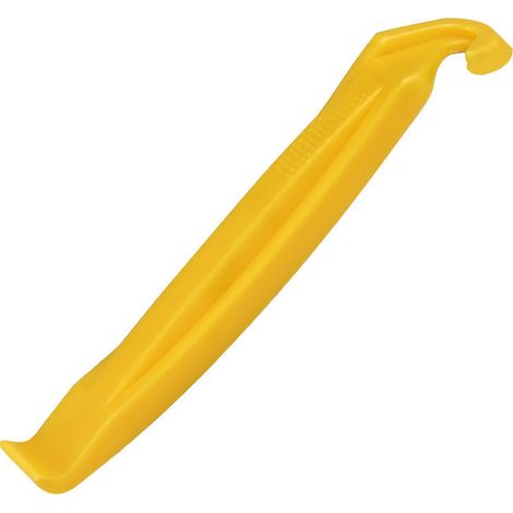 Juego de 10 herramientas portátiles amarillas para desmontar y reparar rápidamente neumáticos de bicicletas de carretera y de montaña. (1/5)