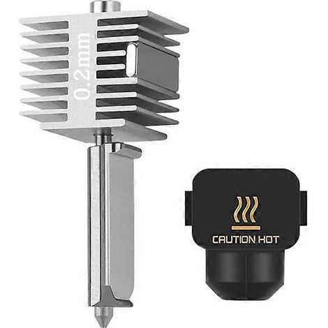Boquilla de extremo de intercambio rápido de 0,2 mm de acero inoxidable, extremo de impresión rápida de alta temperatura para Bambu Lab A1 A1 Mini (1/5)