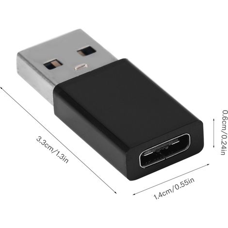 Adaptateur USB-C 3.1 Femelle vers USB 3.0 Mâle, 2 Pièces pour Transfert Rapide et Charge OTG Compatible Smartphone et Tablette (1/5)