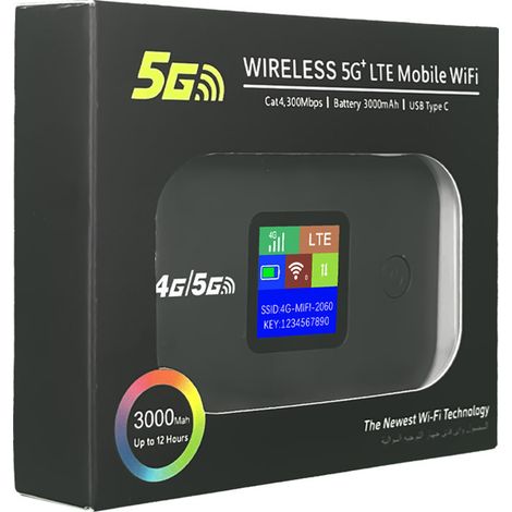 4G Portable WiFi Router Wireless Car MIFI ConvenientPocket Router TYP - Interface - A8 - Iron Gray (1/3)