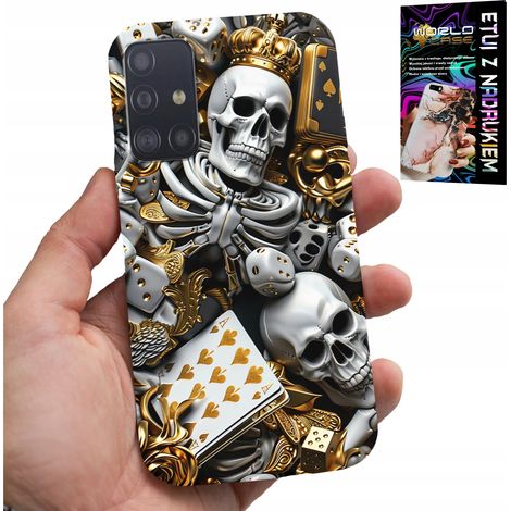 Custodia per Samsung Galaxy A71 - modelli di dadi da poker king per uomo (1/5)