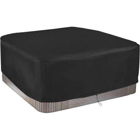Funda protectora para jacuzzi de jardín, impermeable, a prueba de polvo, resistente a los rayos UV, para bañera de hidromasaje exterior (220x220x85cm) (1/4)
