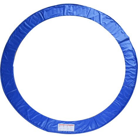 Cubierta de protección acolchada borde seguridad trampolín cama elástica Ø305 cm azul (1/5)