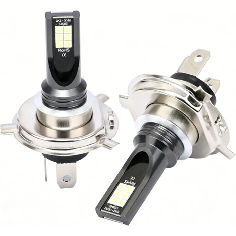 Ampoule LED H4 INHHUB 24W IP68 6000-6500K 2 pièces phare antibrouillard étanche 1200lm compatibles pour véhicule (1/5)
