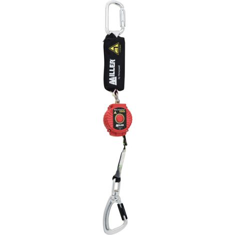 Miller Enrouleur à rappel automatique Sangle en tissu TurboLite EDGE, Longueur câble métallique: 2 m