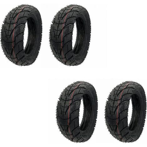 Juego de 4 piezas para el patinete eléctrico Speedual Grace 10 Zero 10X: neumáticos de la serie 80/65-6, neumáticos 10x3.0-6 (10 x 3.0).