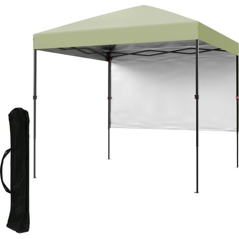 Tente de jardin, équipement d'ombrage, tonnelle pliante, abri solaire pliable, idéale pour terrasses et arrière-cours (2,5 x 2,5 m, verte)