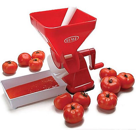 ELMA tomatera plastico 24991 , Tomatera doméstica 24.99.1. Tomatera de plástico de uso doméstico ideal para triturar de una manera eficaz los tomates, ya que separa perfectamente l