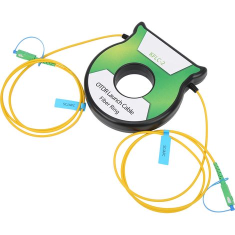 Câble de lancement à fibre optique OTDR monomode 9/125 µm 500 m OS2 avec adaptateur de connecteur SC/APC (1/5)
