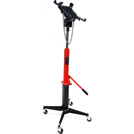Dema – Vérin support boîte de vitesse 0.5 T – Charge max. 500 kg – Hauteur de travail 1250 à 1750 mm – Plaque de support adaptable