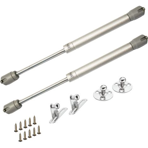 Vérins à Gaz Hydrauliques, 60N/6kg Amortisseur à Gaz pour Levage de Porte Armoire Meuble Cuisine Amortisseur Charniè, Lot de 2 (1/5)