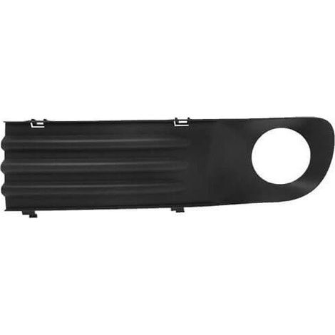 Grille de pare-choc inférieure avant gauche noire avec trou pour anti-brouillard Volkswagen Transporter T5 phase 1 2003-2009