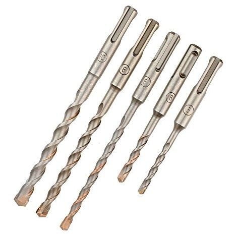 Dewalt – Jeu de marteaux perforateurs 5 pièces SDS-plus – Diamètre 5-10 mm – Pour béton armé et maçonnerie – Tête de forage optimisée - DT60301-QZ