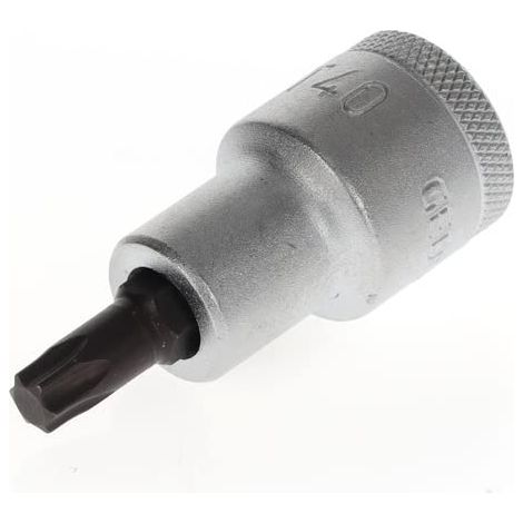 Douille tournevis pour vis TX femelle, Courte, T40, Taille 6,65 mm, 1/2" 12,5 mm, Douille tournevis, Outil, ITX 19 T40 (1/5)