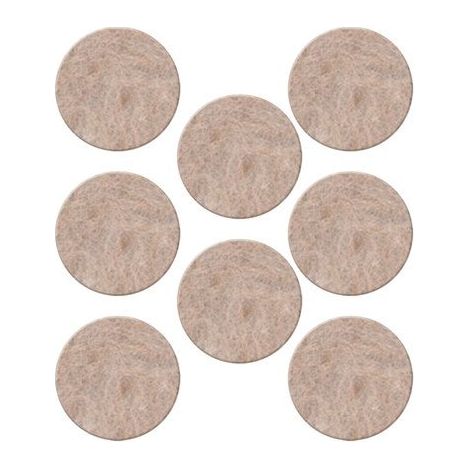 3M almohadillas protectoras para el suelo, de fieltro, diámetro 25 mm, blíster de 8 piezas 22 piezas (1/2)