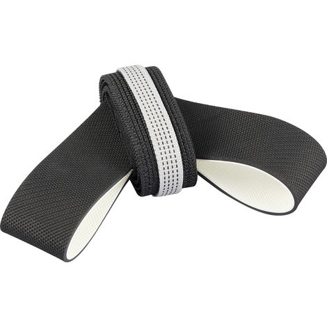 TRU COMPONENTS ESD-Dauerfersenband 1 St. Schwarz Elastischer Klettverschluss, silbernes Gurtband, Sc (1/5)