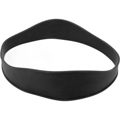 Col ruban de coupe de cheveux courbé en silicone noir, gabarit de rasage de col pour coiffure DIY à domicile (1/5)