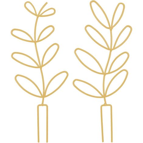 2er-Pack kleine Rankgitter für Kletterpflanzen im Freien, Stütze für Ranken und Topfblumen, robuste Metallkonstruktion