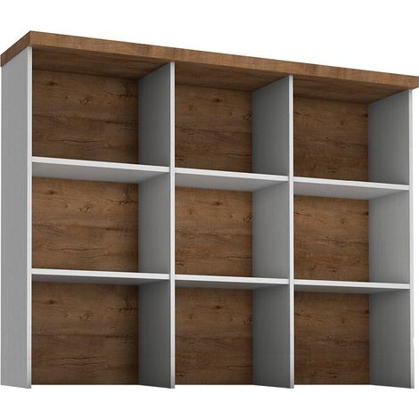 Estantería Ferdore 105 , Abierto, MDF, Aglomerado laminado, Número de puertas: 0, Número de cajones: 0, 111x130x35cm