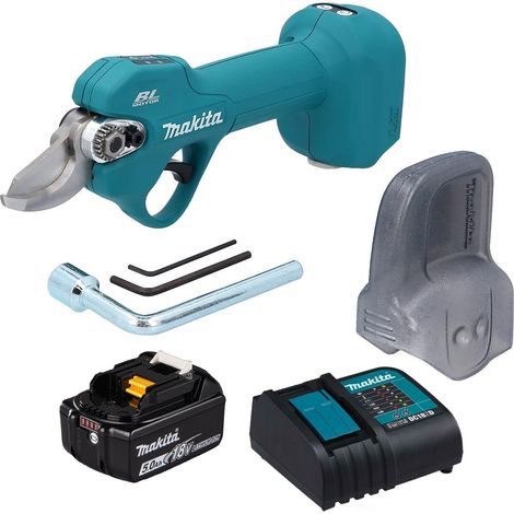 Makita DUP181 18V LXT Cordless Brushless Pruning Shears + 5ah Battery + Charger (1/5)